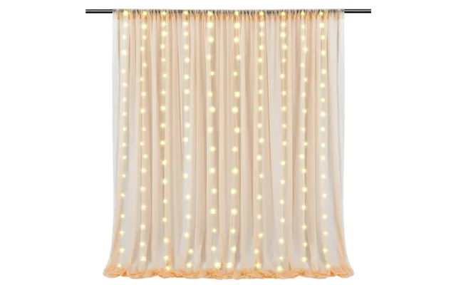 Luminous Outdoor Wedding Decoration Background Curtain With Light, Hcp27l - Champagne S