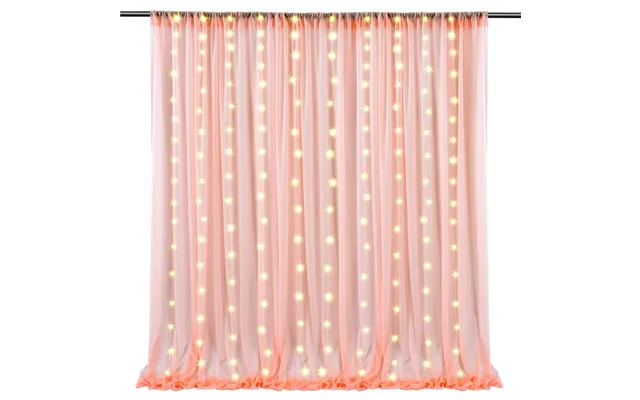 Luminous Outdoor Wedding Decoration Background Curtain With Light, Hcp27l - Peach M