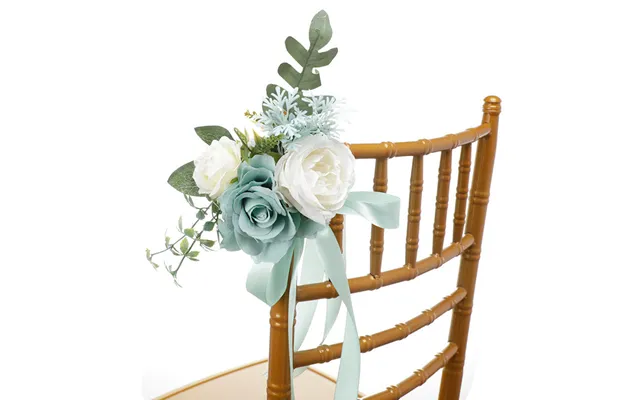 New Artificial Chair Back Flower Outdoor Wedding Banquet Decorative Flower Simulation Fresh Fake Flowers, Cf17023 - Sage