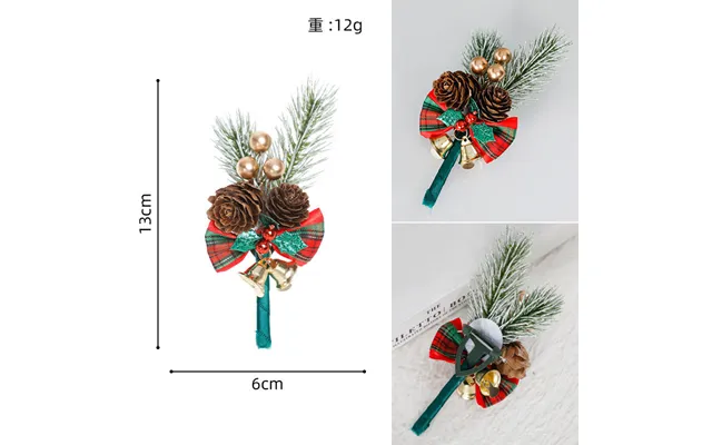 New Creative Style Christmas Wedding Boutonniere Red Flower Christmas Decoration Men Boutonniere, Cg6735 - 6742