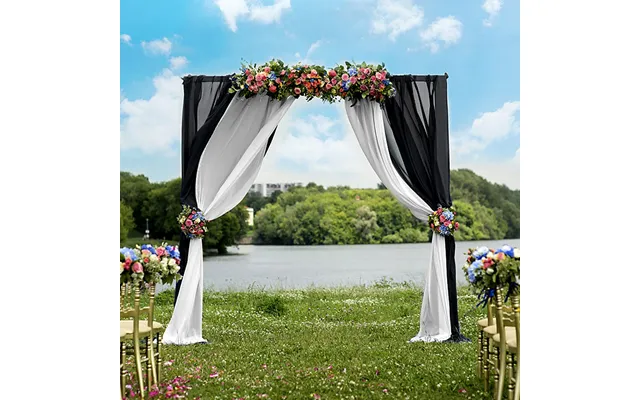 Outdoor Wedding Decoration Photography Props Background Curtain, Zhcp38 - Black And White S