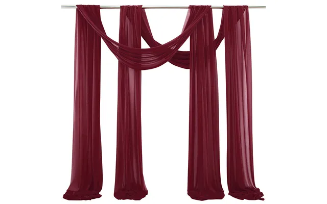 Outdoor Wedding Decoration Photography Props Background Curtain, Zhcp38 - Burgundy S