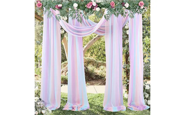 Outdoor Wedding Decoration Photography Props Background Curtain, Zhcp38 - Colorful M