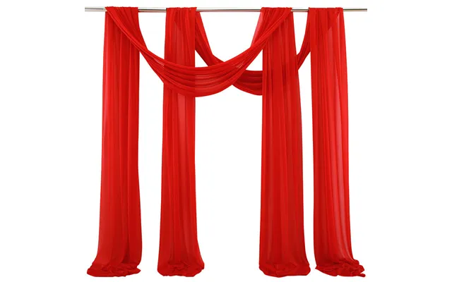 Outdoor Wedding Decoration Photography Props Background Curtain, Zhcp38 - Red L