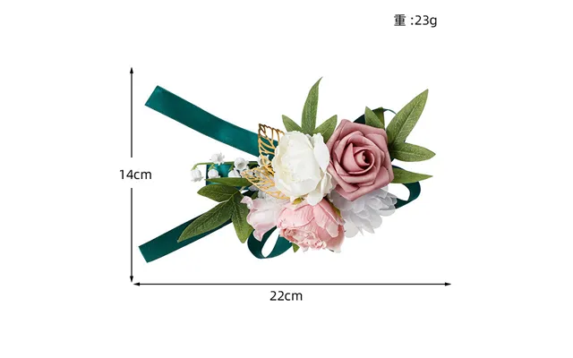 Simulation Cake Decoration Flower Champagne Rose Creative Artificial Cake Flower, Cf18088 - Dusty-rose