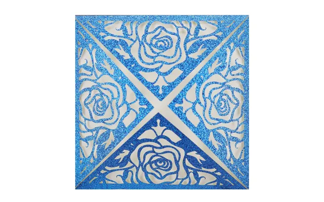 Wedding Invitation Letter For The Groom And Bride, Hollow Out Invitation Card, Hk-426 - Royal-blue