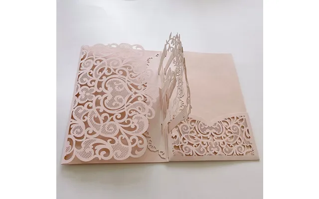 Wedding Invitation Letter For The Groom And Bride, Three-dimensional Invitation Card, Ltk-1 - Pink