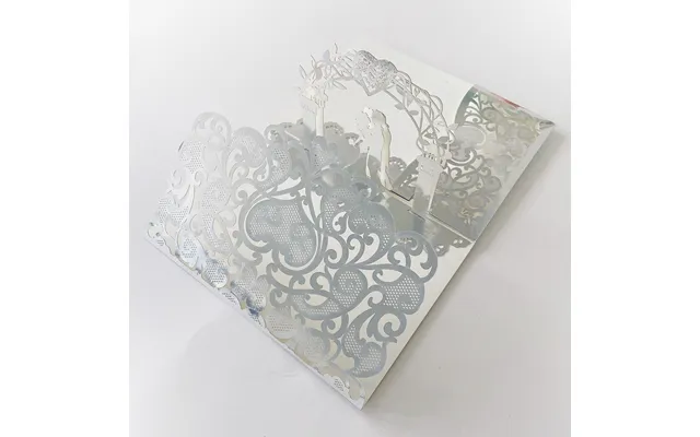 Wedding Invitation Letter For The Groom And Bride, Three-dimensional Invitation Card, Ltk-1 - Silver