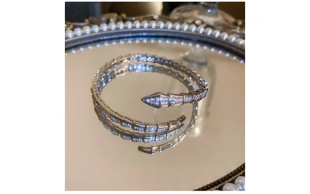Zircon Snake Bracelet Female Design Silver Snake Opening Fashion Bracelet Cn20 - Picture Color