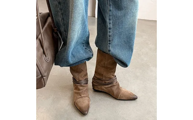 Chiko Collins Pointy Toe Wedge Ankle Boots
