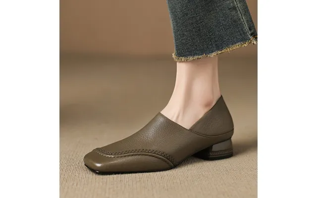 Chiko Concepta Square Toe Block Heels Pumps Shoes