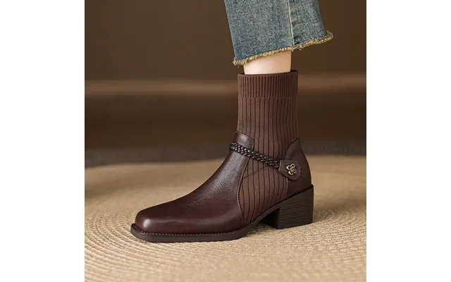 Chiko Concetta Square Toe Block Heels Ankle Boots