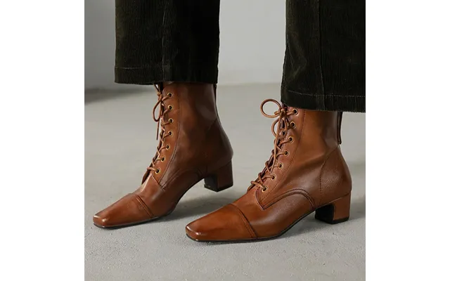 Chiko Connery Square Toe Block Heels Ankle Boots