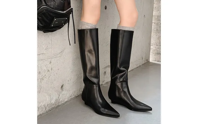 Chiko Contessa Pointy Toe Wedge Knee High Boots