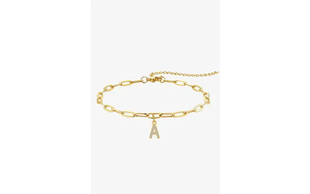 Women 18k Gold Initial A Link Bracelets Cicybell - Style B-initial A Gold