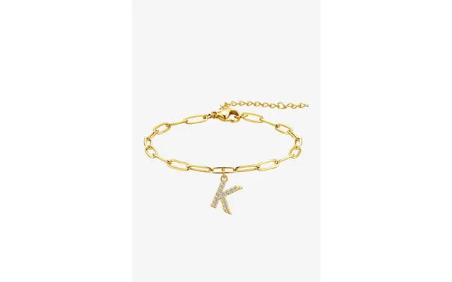 Women 18k Gold Initial K Link Anklet Cicybell - Style B-initial K Gold