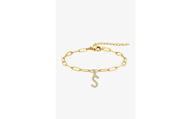 Women 18k Gold Initial S Link Anklet Cicybell - Style B-initial S Gold