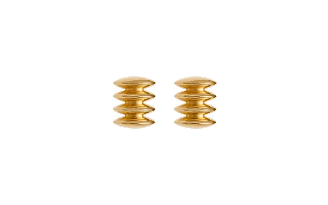 Daria Sculptural Drop Earrings - Gold