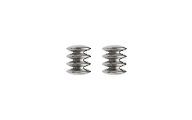 Daria Sculptural Drop Earrings - Silver