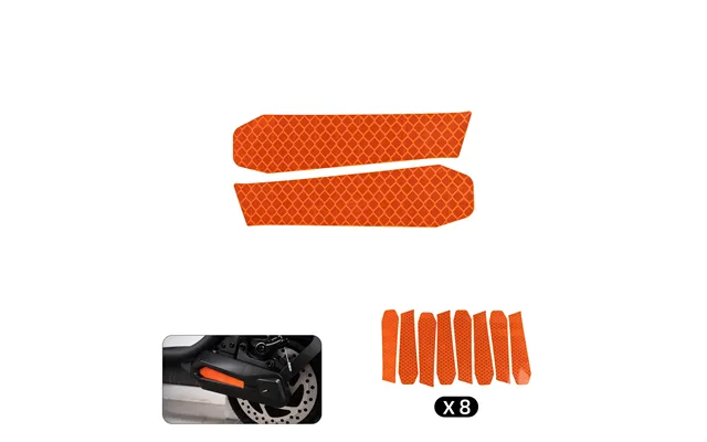 Rs500 Side Reflectors 2 Sets - 8 Pieces Front & Rear Fork