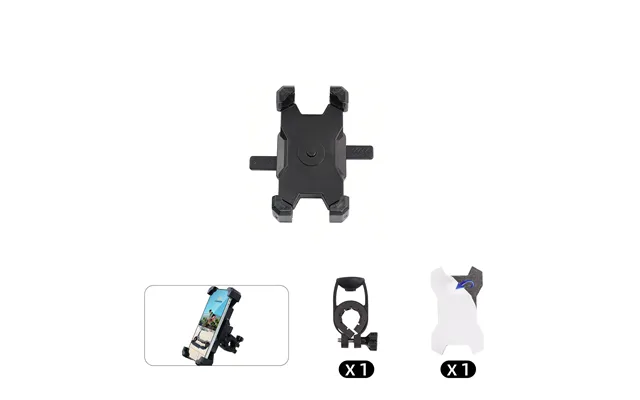 Scooter Phone Mount Holder - Black