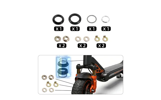 Steering Bearing Kit For Rz800 & Rz1000 Front Steering Stem Replacement - Rz800