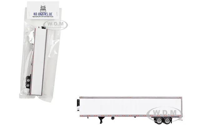 Box Dry Goods Trailer White 1 87 Ho Plastic Model By Ho Logistics