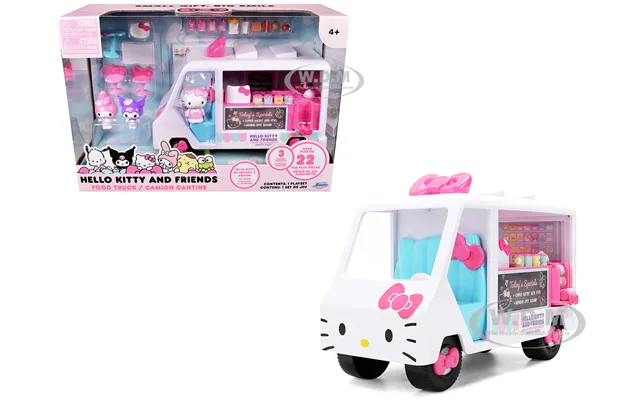 Hello Kitty And Friends Food Truck Set With 3 Figures Model By Jada