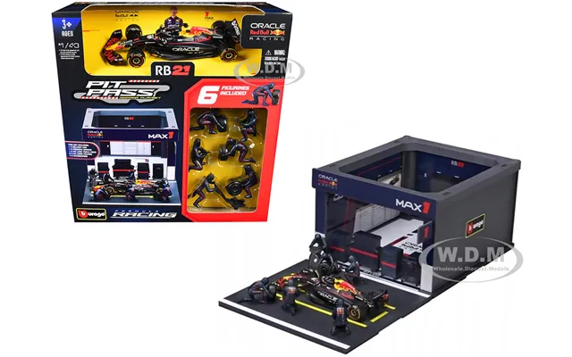 Red Bull Racing Pit Pass Diorama Set With Rb21 1 Max Verstappen Formula One F1 World Championship 2025 Formula Racing Se
