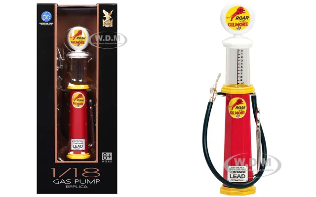 Roar Gilmore Gasoline Vintage Gas Pump Cylinder 1 18 Diecast Replica By Road Signature
