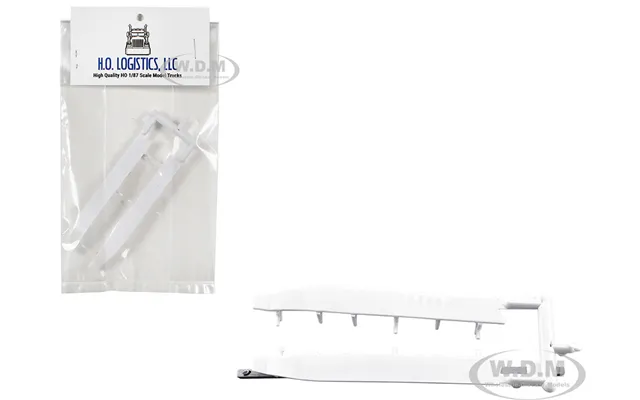 Trailer Wind Skirts For 53' Dry Vans White 1 87 Ho Plastic Model Car By Ho Logistics