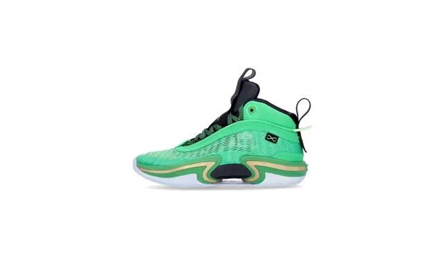 Air Jordan Xxxvi Men's Basketball Shoe Green Spark Metallic Gold Black