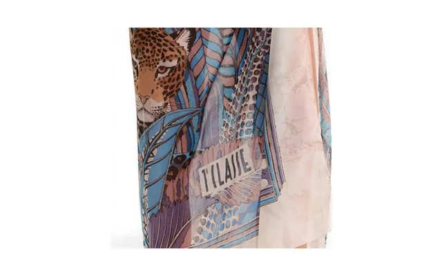 Alviero Martini 1 Class Wall Woman Blue Cobalto 130x130 Cotton With Leopard Print