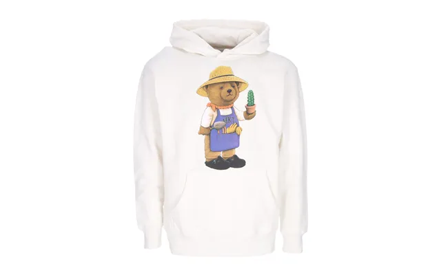 Botanical Bear Hoodie Cloud Men's Lightweight Hooded Sweatshirt