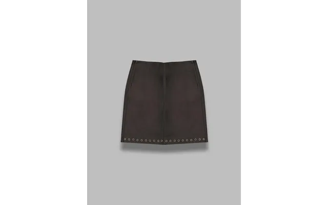Eyelets Midi Skirt