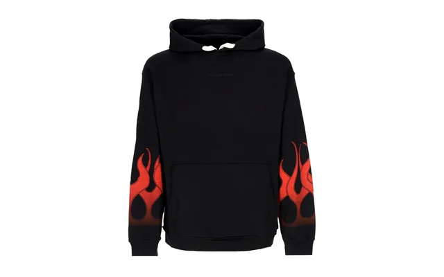 Lightweight Hoodie Men's Flames Hoodie Black Red