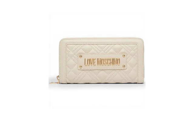 Love Moschino Wallet Quilted Woman Ivory In Synthetic