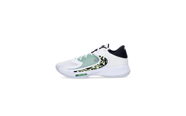 Men's Basketball Shoe Zoom Freak 4 Greek Coastline White White Black Barely Volt