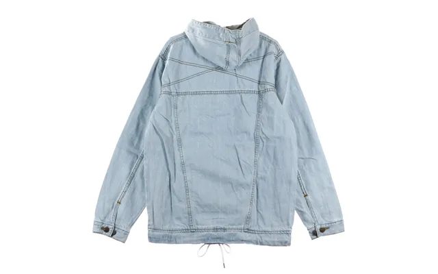 Men's Denim Anorak Light Stonewash Slip-on Jacket