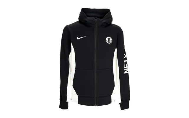 Men's Hooded Tracksuit Jacket Nba Showtime Dri-fit Full-zip Hoodie Bronet Black White White White