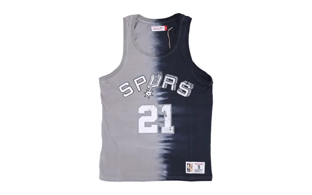Men's Nba Vertical Tie Dye Tank Hardwood Classics No 21 Tim Duncan Saaspu