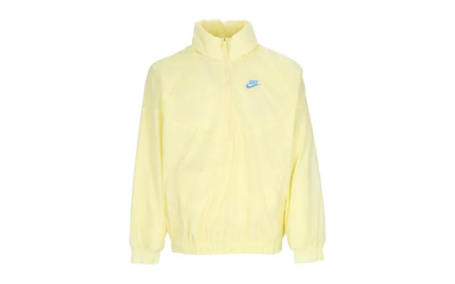 Men's Pull-on Windbreaker Windrunner Anorak Jacket Lemon Chiffon University Blue