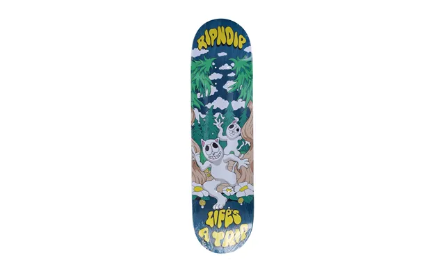 Men's Skateboard Deck Lifes A Trip Board Teal Blue