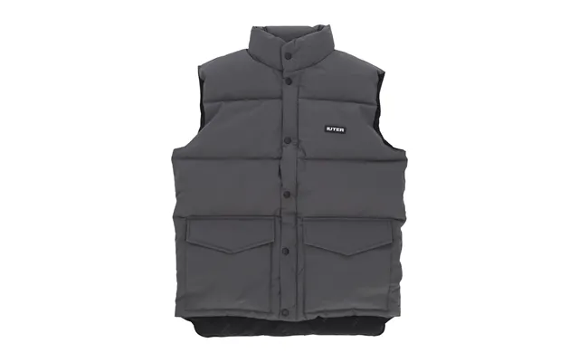 Puff Vest Men's Sleeveless Down Jacket Dark Grey