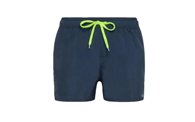 Sun68 Beach - Swim Pant Water Print 07 Navy Blue H19104
