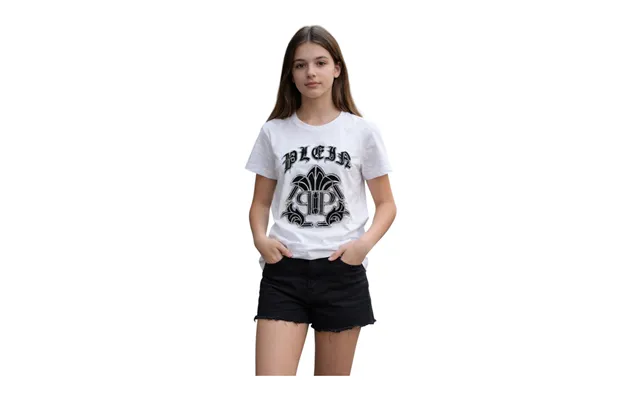 T-shirt Baby Unisex Ss Stras White Philipp Plein