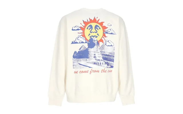 We Come From The Sun Premium French Crew Unbleached Men's Lightweight Crew Neck Sweatshirt