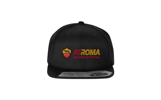 As Roma Futsal Wool Blend Snapback Cap - Black
