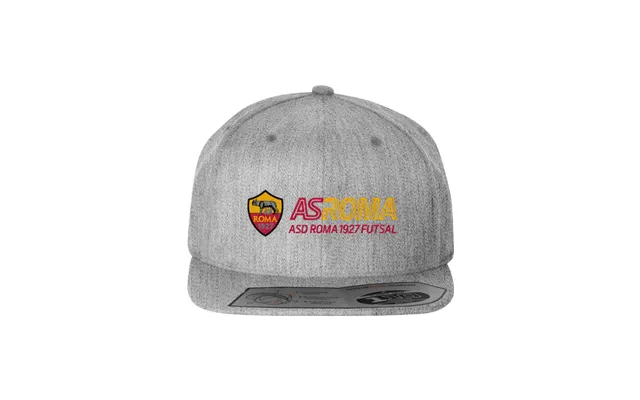 As Roma Futsal Wool Blend Snapback Cap - Light Grey