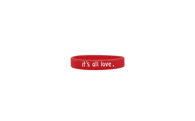 It's All Love Silicone Bracelet - Red White